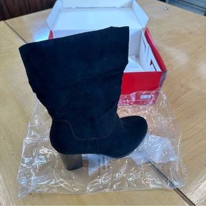 Saraa Slouch Mid Shaft Boot - Created For Macy’s - Black - Size: 6 1/2